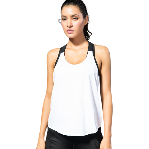 Backless Solid Yoga Vest - Sport Finesse