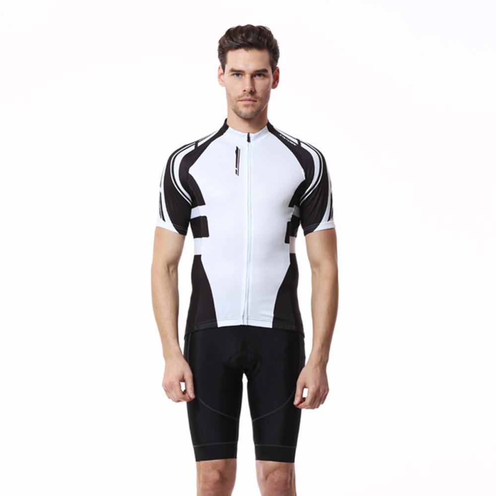 Black & White Short Sleeve Cycling Jersey - Sport Finesse
