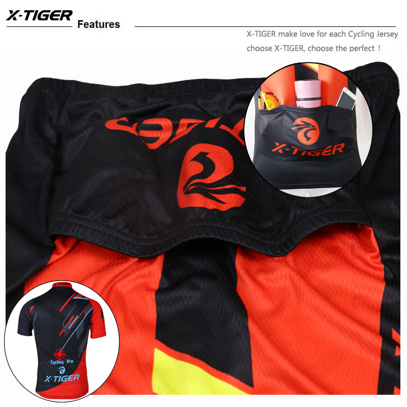 X-TIGER Summer Cycling Short Sleeve Jersey - Sport Finesse