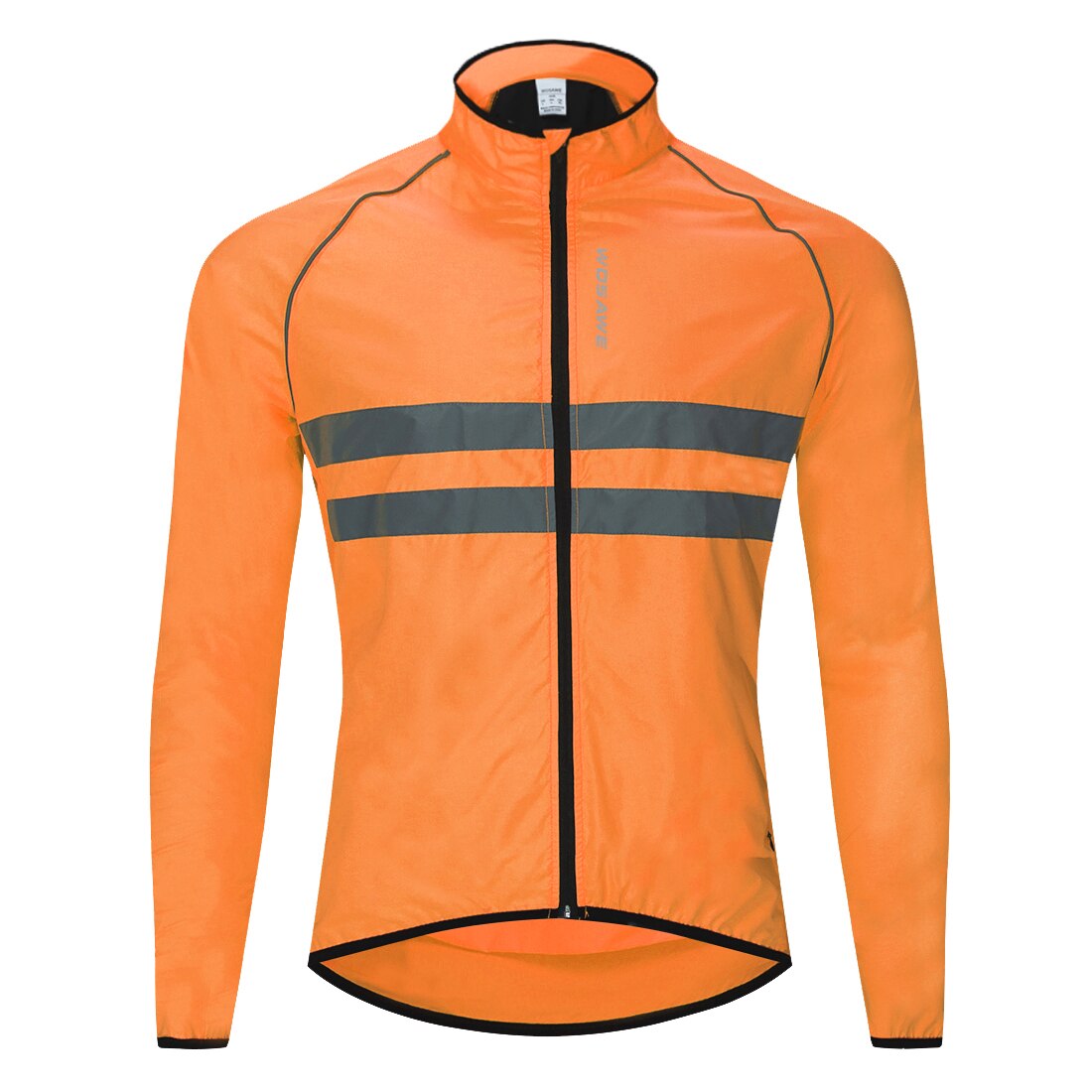 WOSAWE Thin Hooded Reflective Rain Repellent Jacket - Orange / M - Sport Finesse