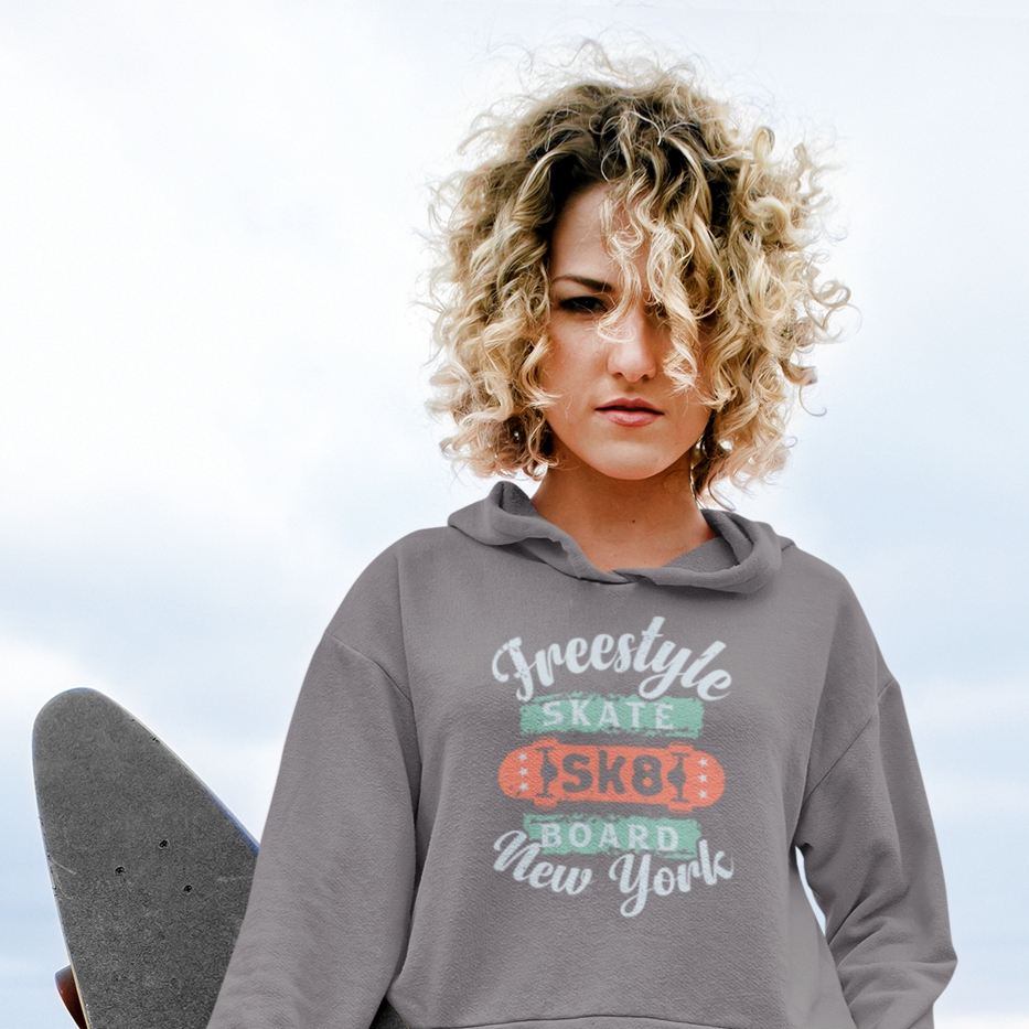 Freestyle Skateboard Personalised Crop Hoodie - Sport Finesse