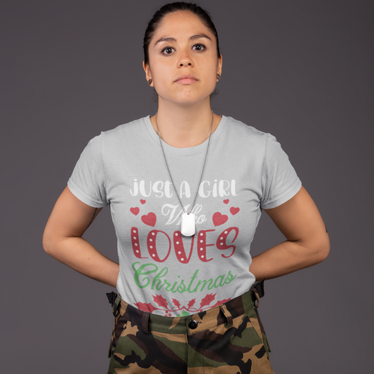 Girl who loves Christmas Women's Relaxed T-Shirt - Sport Finesse