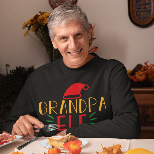 Grandpa Elf Sweatshirt - Black / S - Sport Finesse