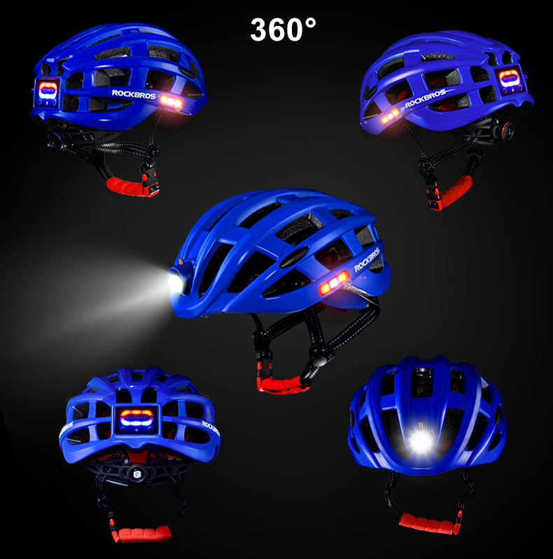 ROCKBROS Rechargeable MTB Cycling Light Helmet - Sport Finesse