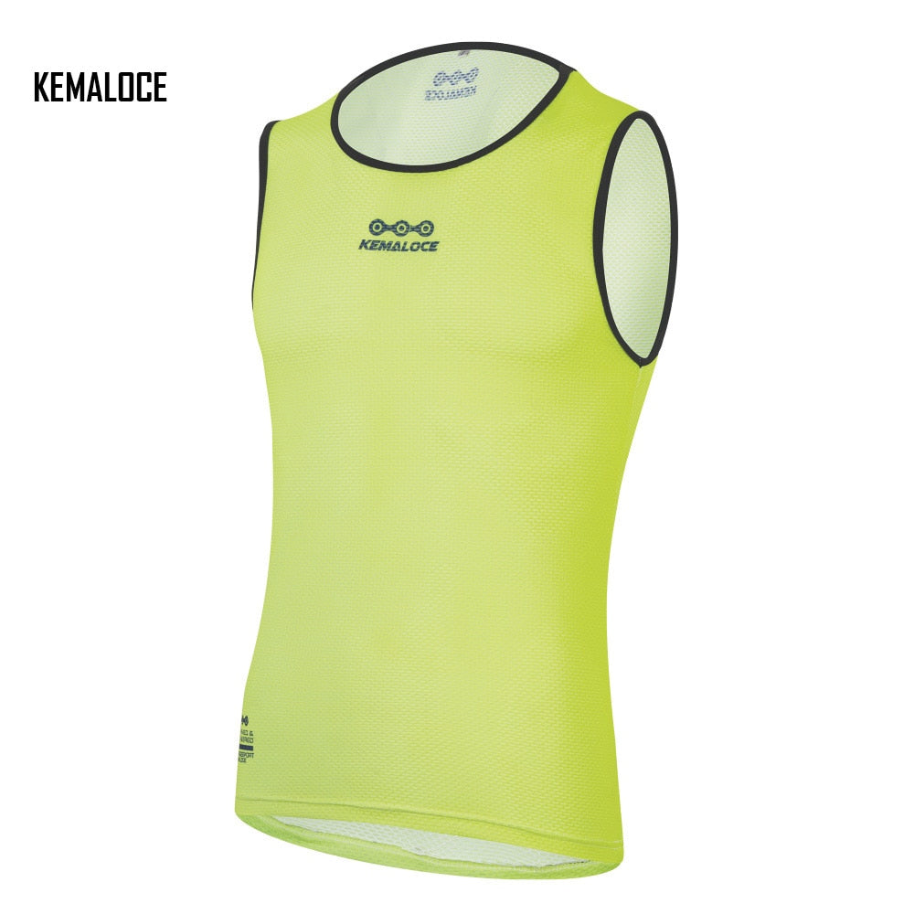 Mesh Breathable Quick Dry Cycling Base Layer - YELLOW / S - Sport Finesse