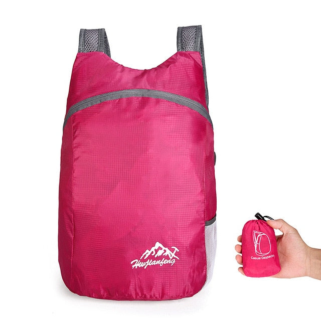 20L Lightweight Packable Backpack - Rose Red - Sport Finesse