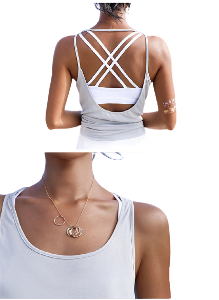 Backless Sports Tank Top - Sport Finesse
