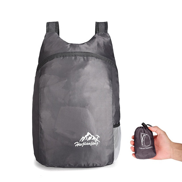 20L Lightweight Packable Backpack - Gray Color - Sport Finesse