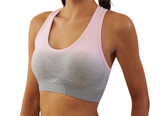 Ombre Seamless Push Up Sports Bra - Pink / S - Sport Finesse