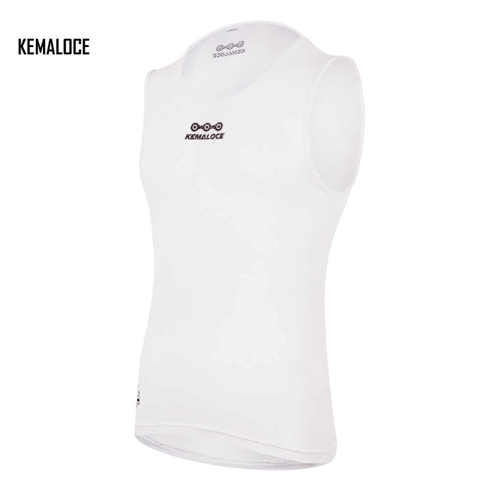 Mesh Breathable Quick Dry Cycling Base Layer - WHITE / S - Sport Finesse