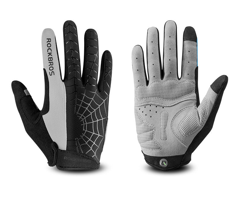 Men Touch Screen Windproof Cycling Gloves - Grey / S - Sport Finesse