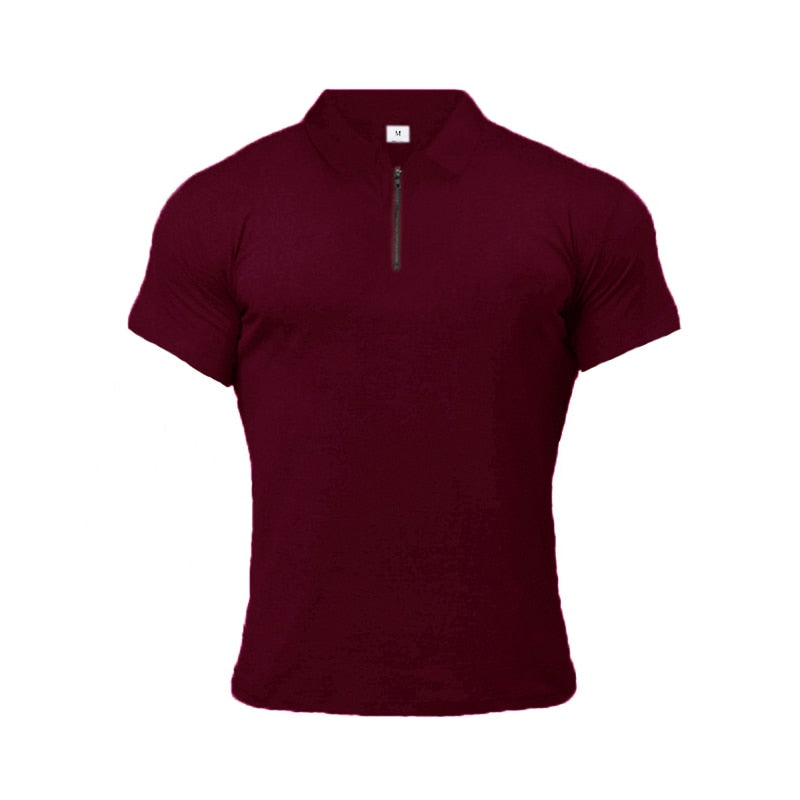 Short Sleeve Polo Workout T-Shirt