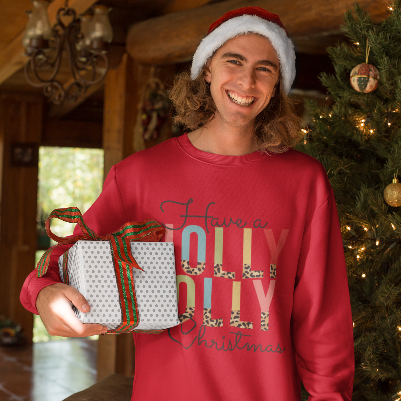 Holly Jolly Christmas Sweatshirt - Red / S - Sport Finesse