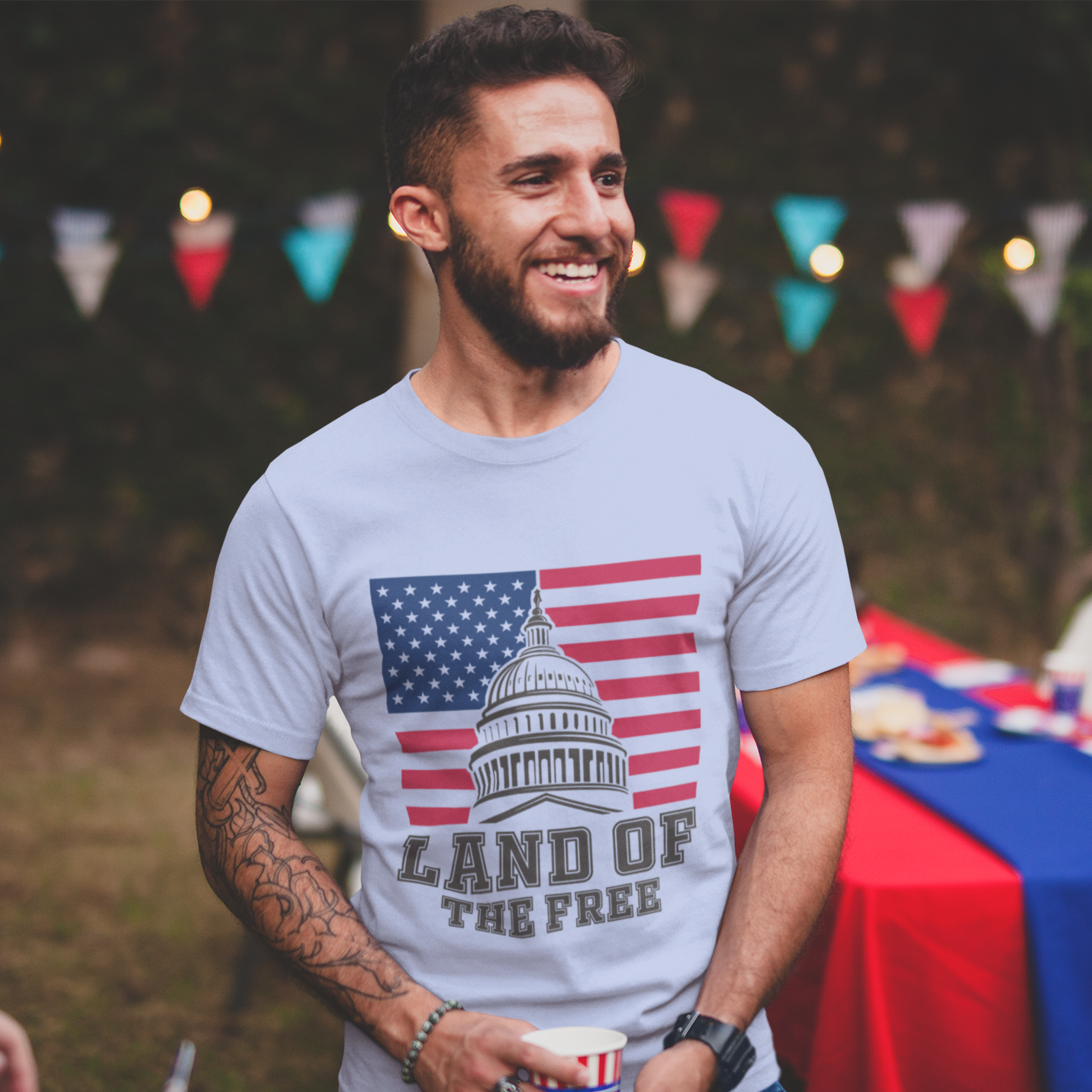 Land of the Free t-shirt - Sport Finesse
