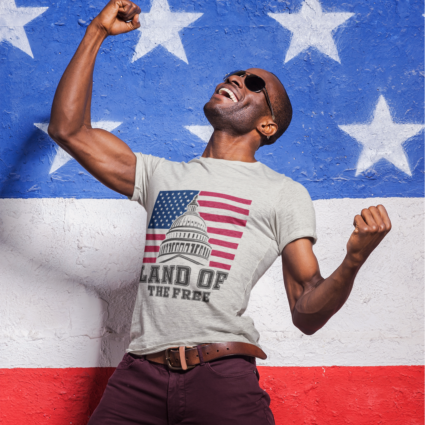 Land of the Free t-shirt - Sport Finesse