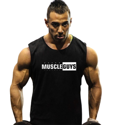 Men's Muscle Guys Tank Top - Black / M - Sport Finesse