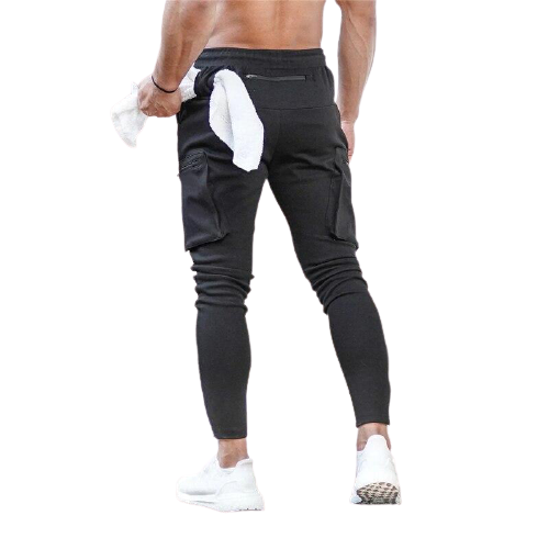 Men's Workout Sweatpants - Black / M - Sport Finesse
