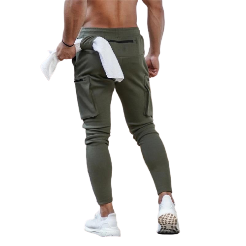 Men's Workout Sweatpants - Green / M - Sport Finesse