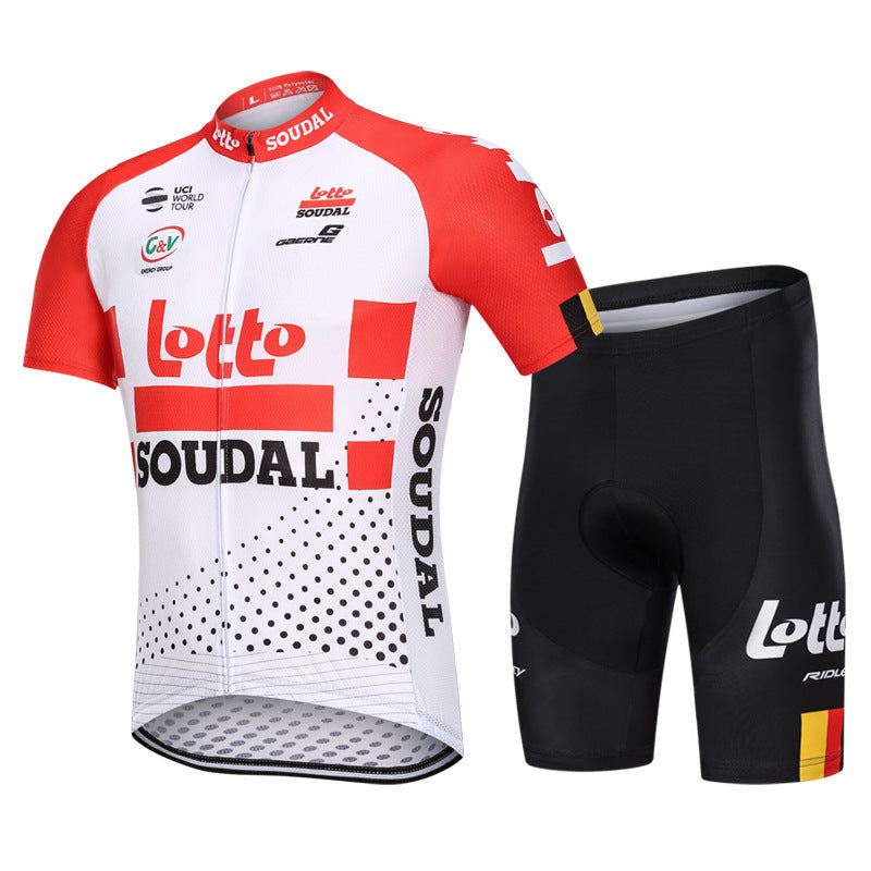 NEW Morvelo Summer Cycling Jersey Set - Lotto Red Short Suit / XXL - Sport Finesse