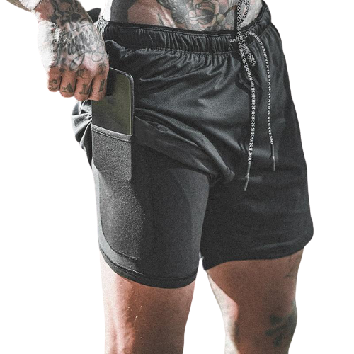 Running Shorts With Built-In Pocket Liner - Sport Finesse