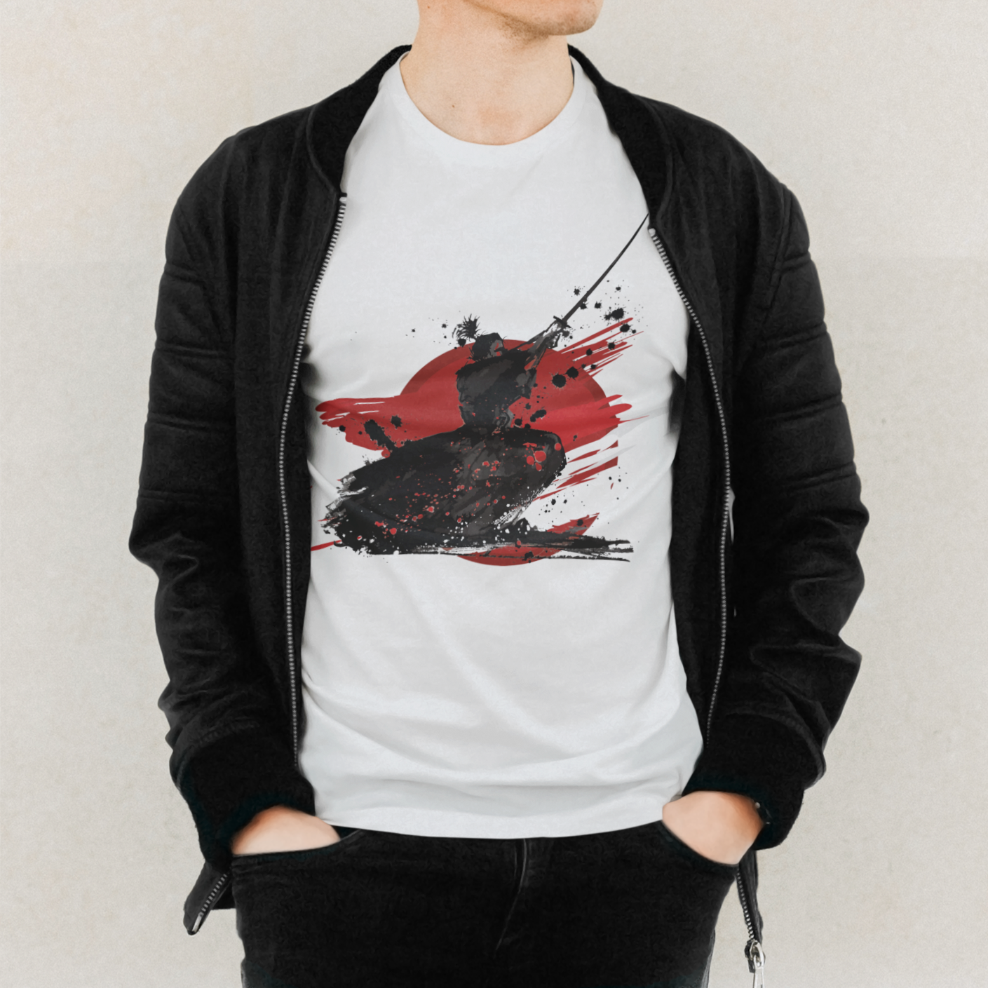Samurai Print T-Shirt