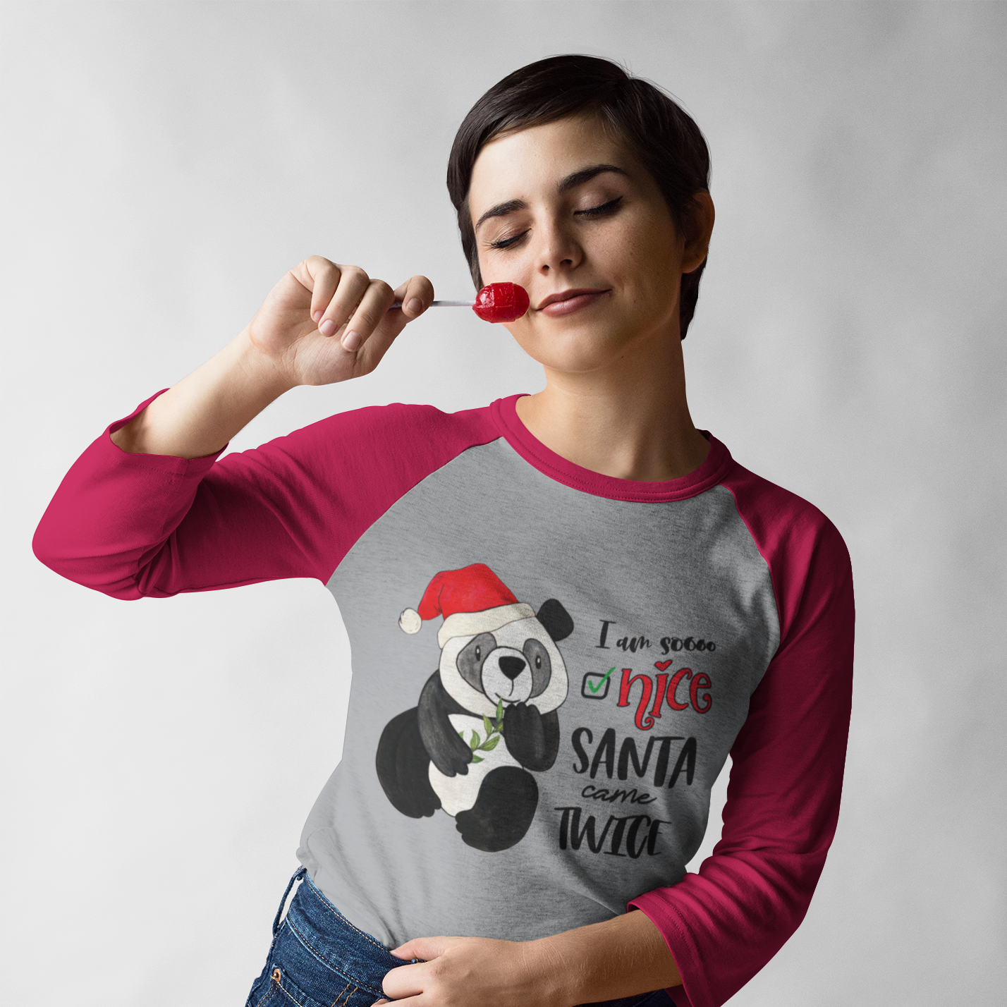Santa Comes Twice 3/4 sleeve shirt - Sport Finesse