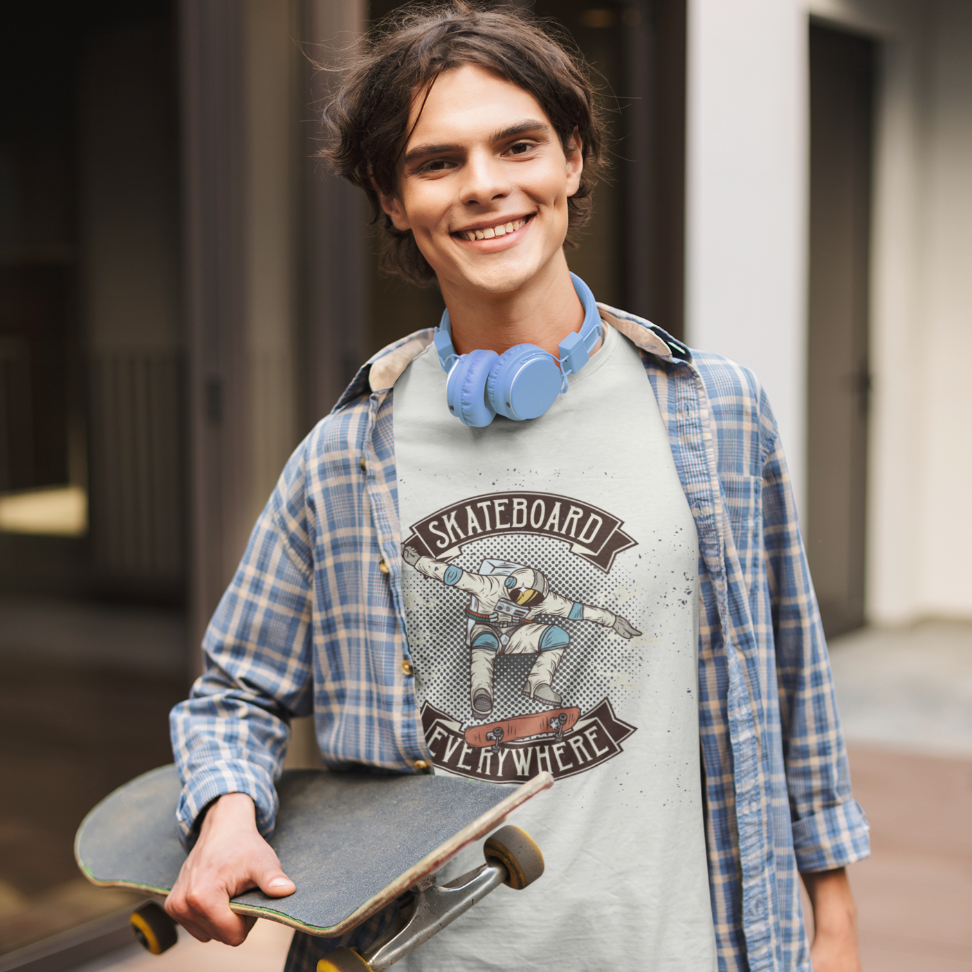 Skateboard Everywhere T-Shirt - Ash / S - Sport Finesse