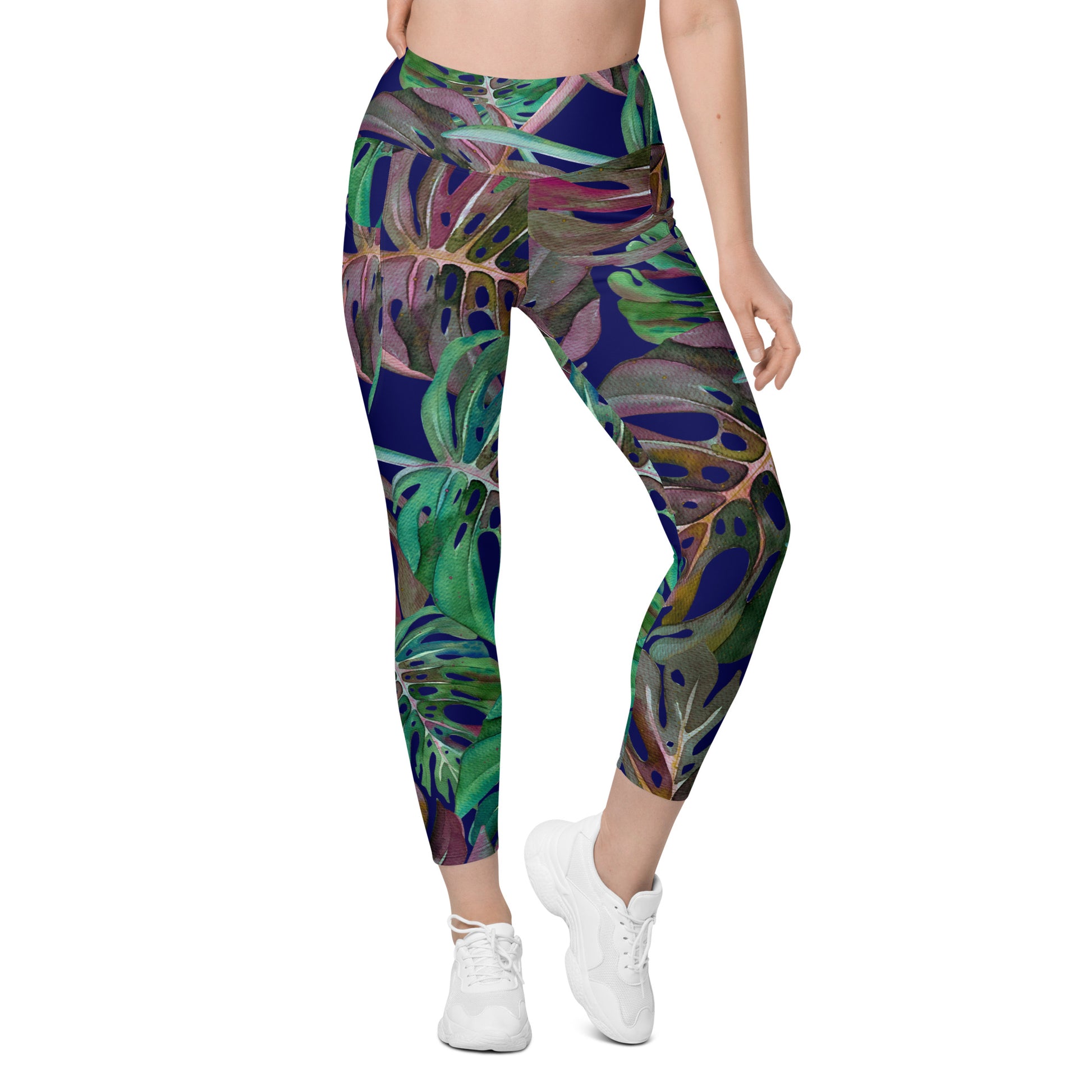 Hardy leaves summer leggings with pockets - M - Sport Finesse