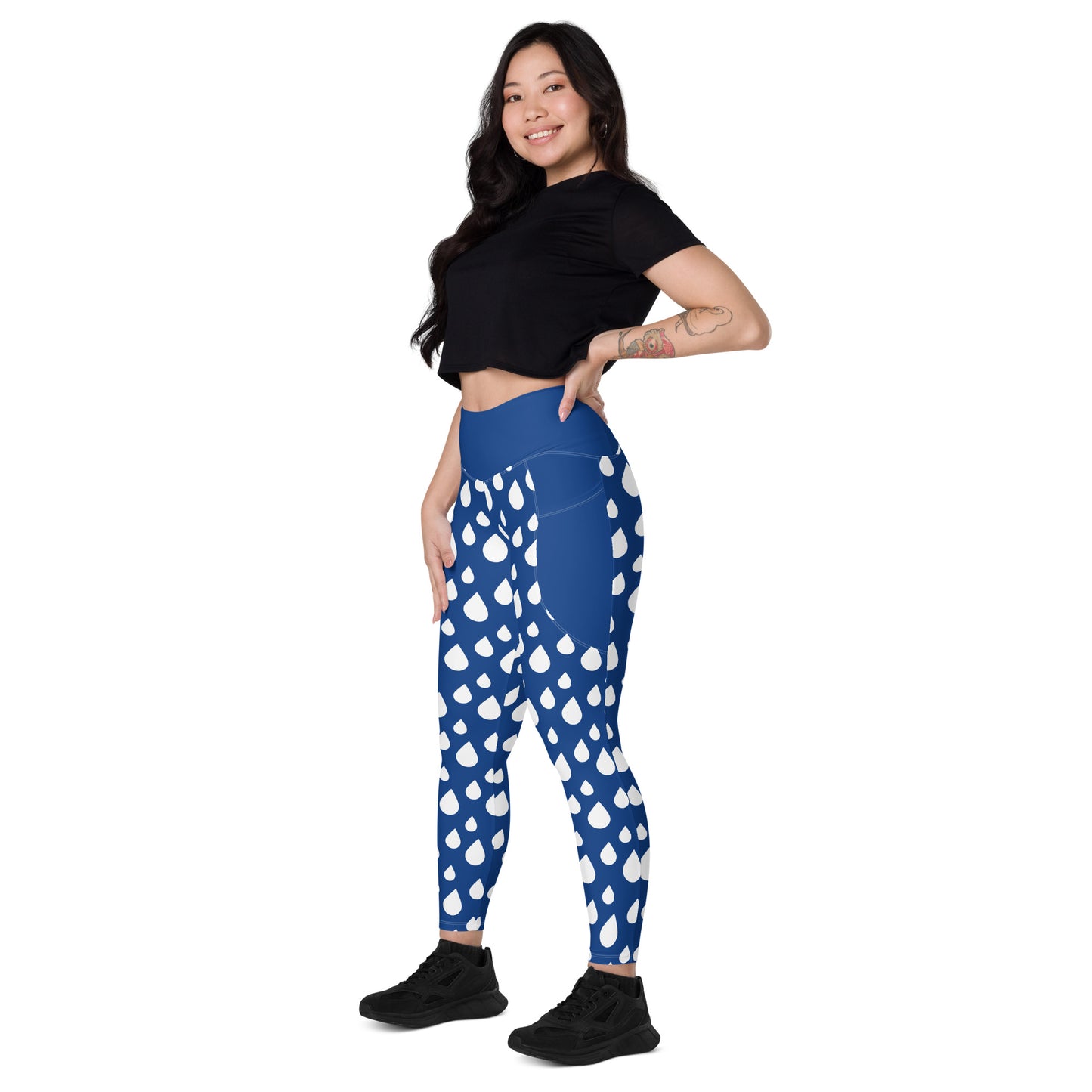 Dotted Yoga Leggings with pockets - Sport Finesse