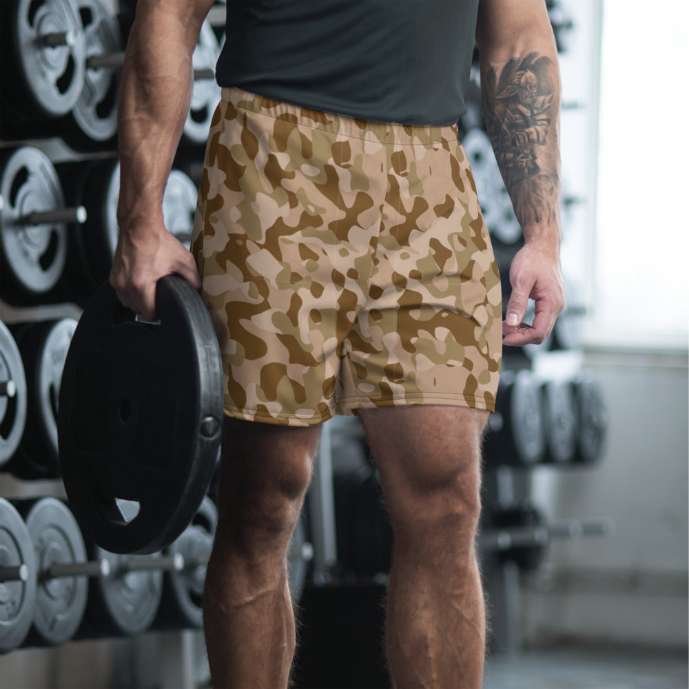 Brown Camo Sports Athletic Long Shorts - Sport Finesse