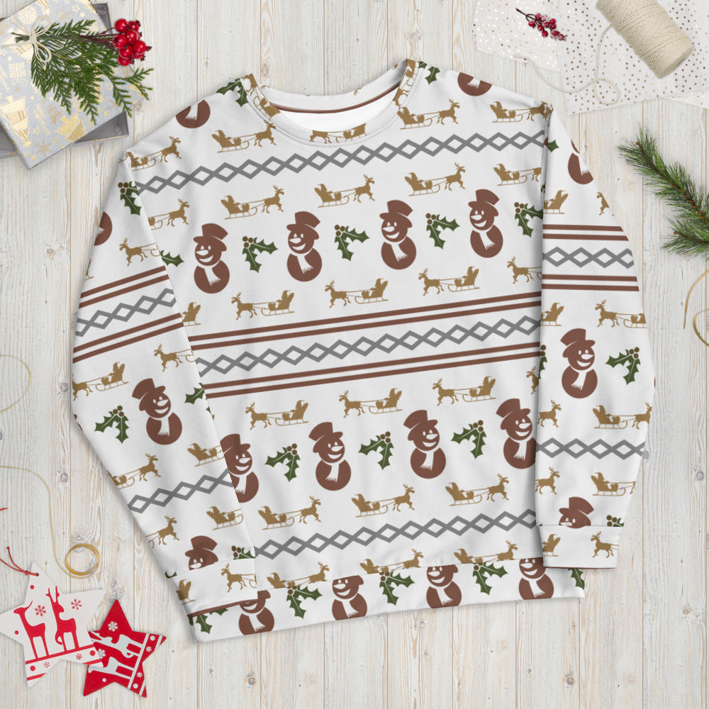 Reindeer and Snowman Sweatshirt - XS - Sport Finesse
