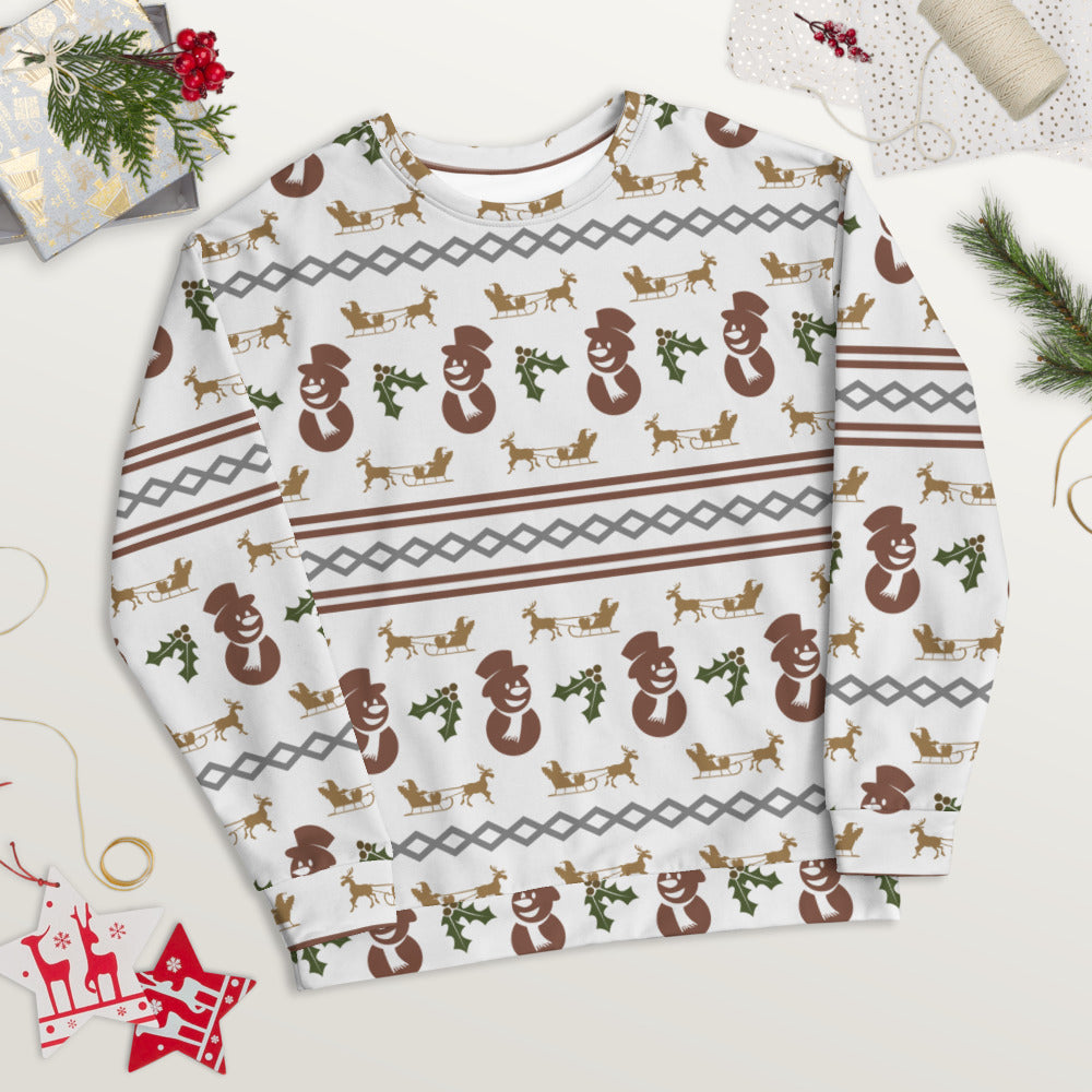 Reindeer and Snowman Sweatshirt - Sport Finesse
