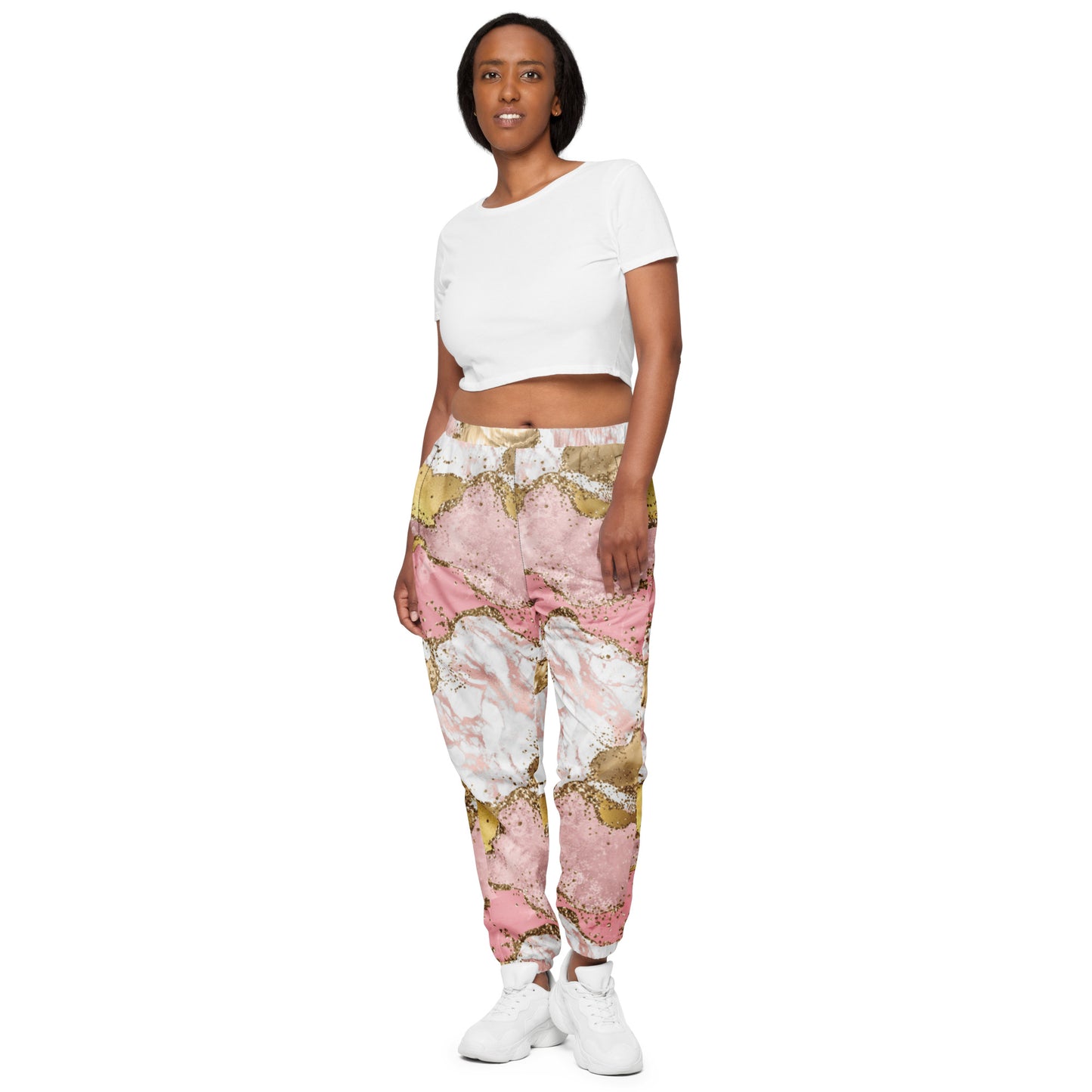 Pink Marble track pants - XS - Sport Finesse