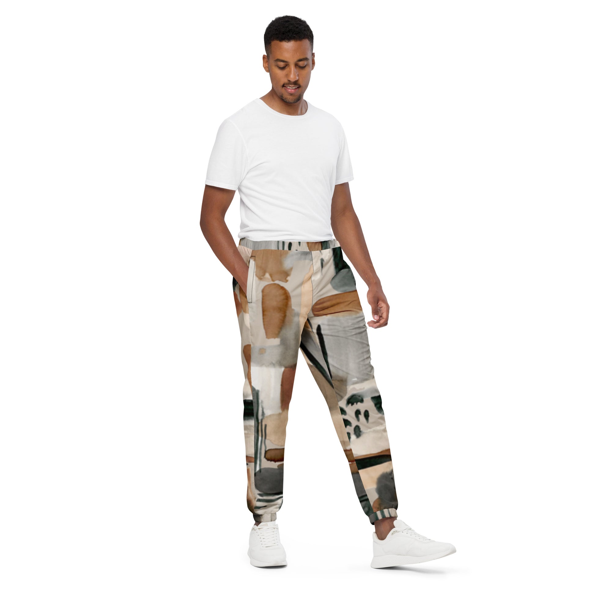 Watercolor print Men's track pants - Sport Finesse