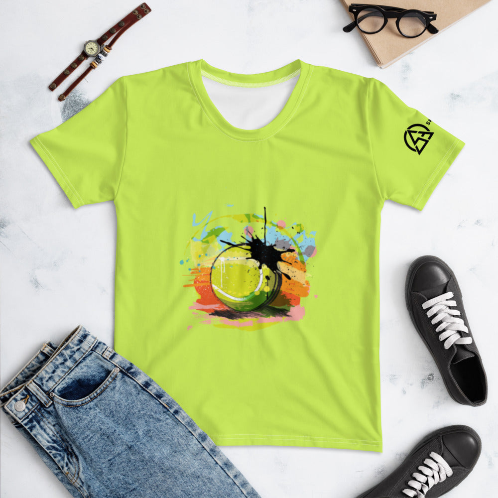 Tennis Ball Women's T-shirt - XS / Green - Sport Finesse