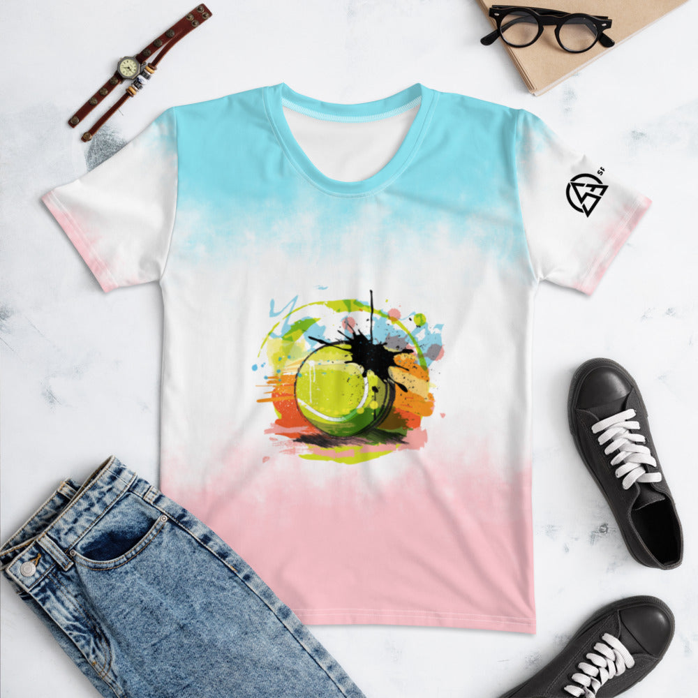 Tennis Ball Women's T-shirt - XS / TieDye - Sport Finesse