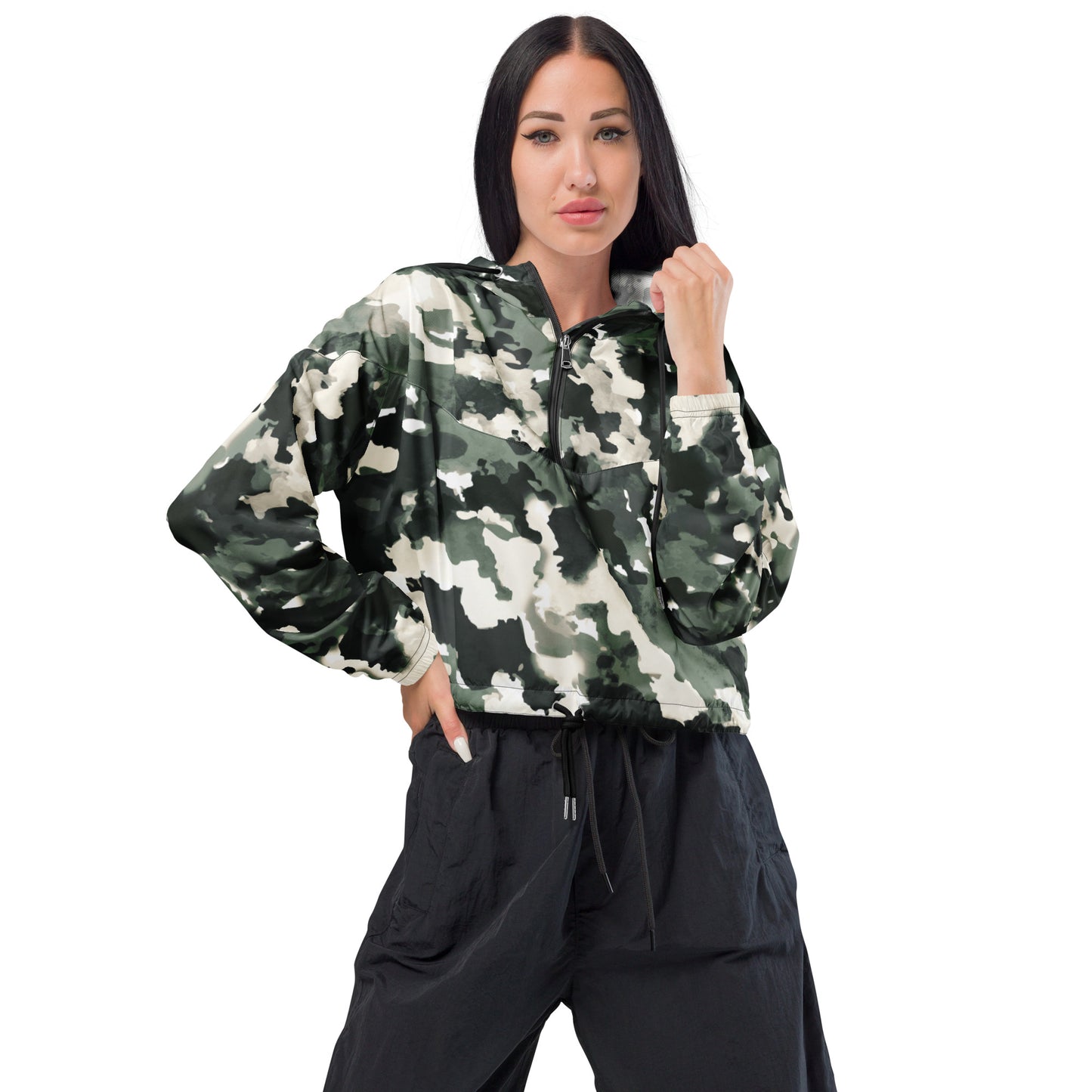 Camouflage Women’s cropped Jacket - XS - Sport Finesse
