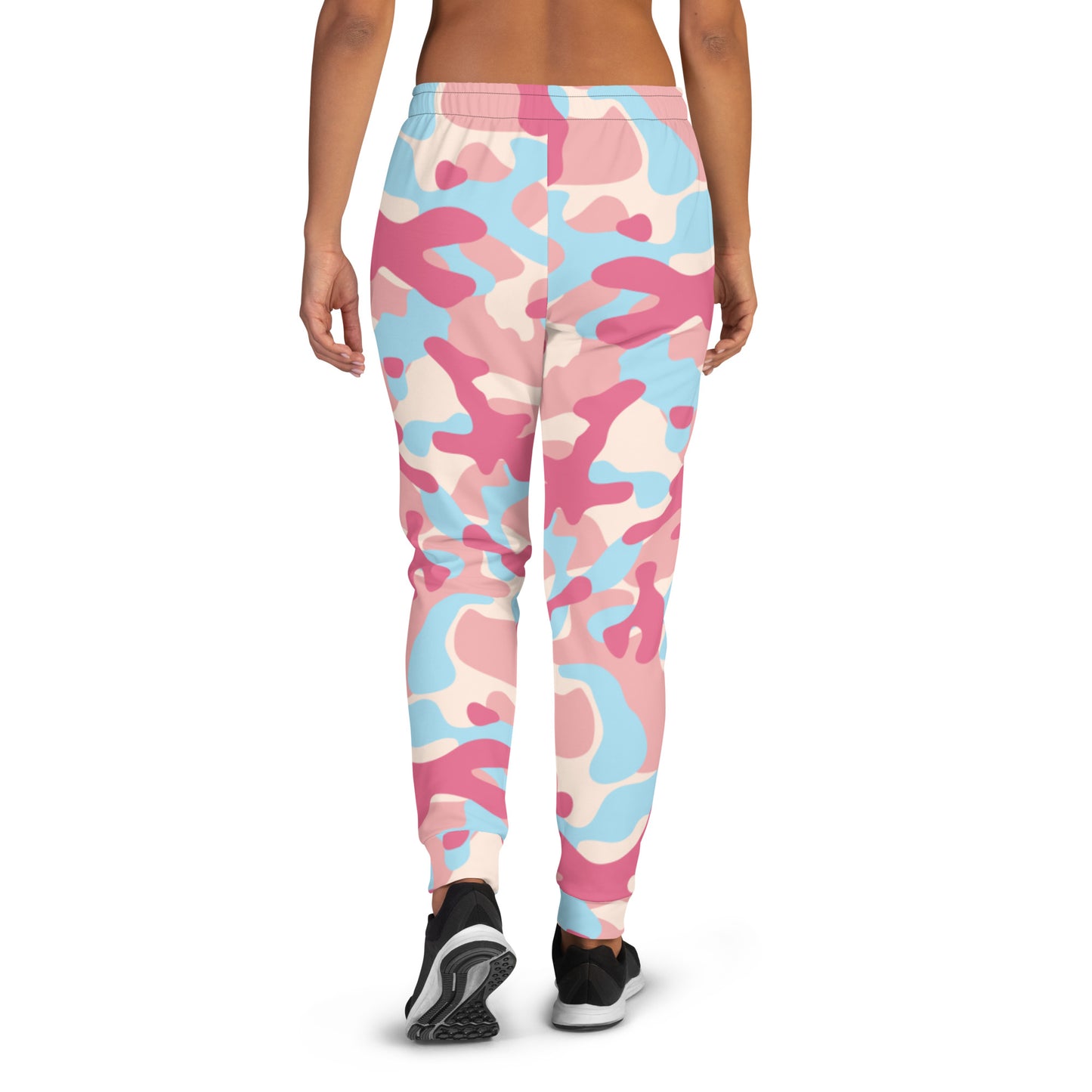 Pink retro camouflage Women's Joggers - Sport Finesse
