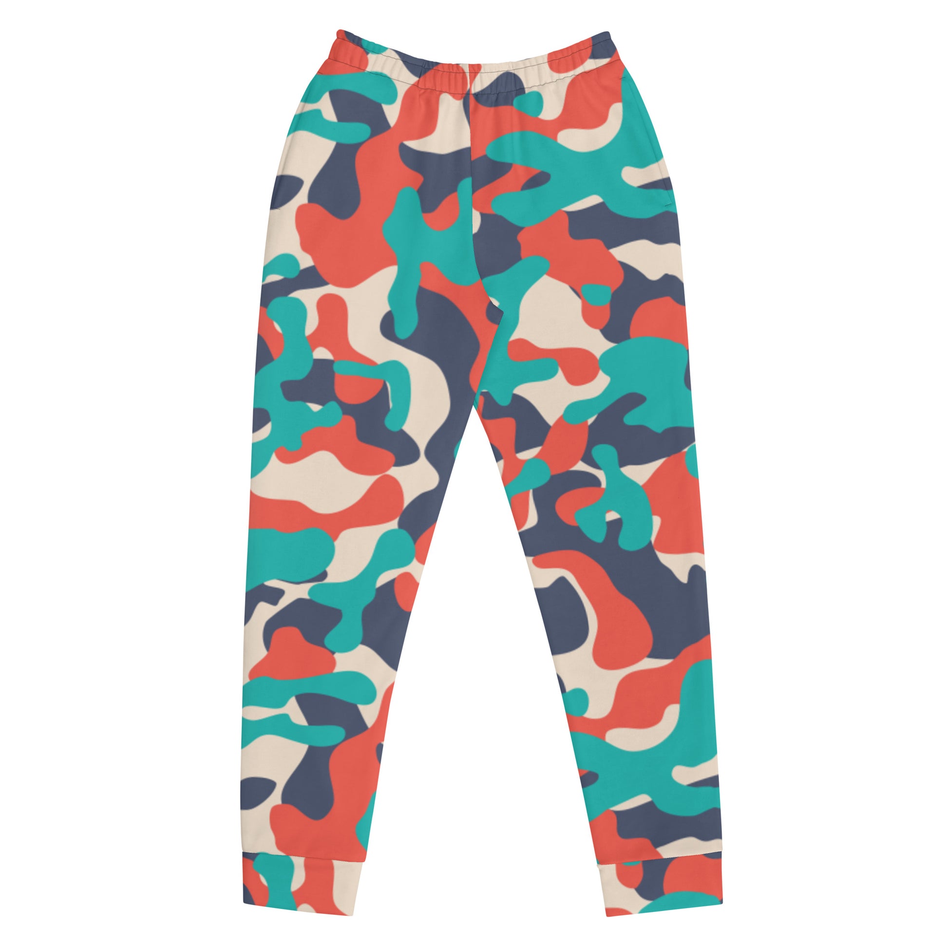 Retro mint and red camouflage Women's Joggers - Sport Finesse