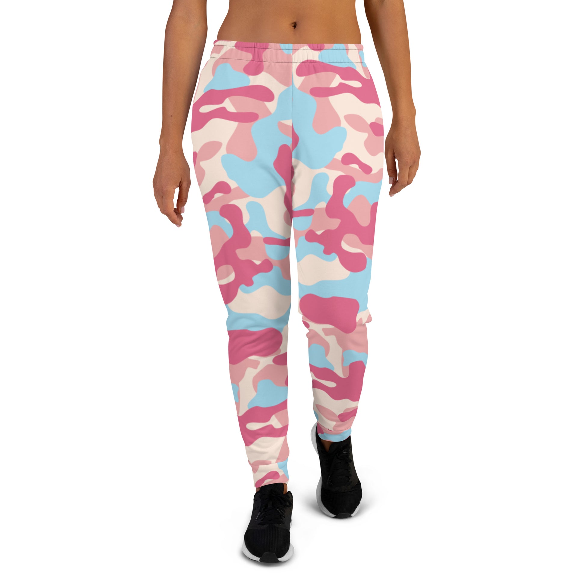 Pink retro camouflage Women's Joggers - XS - Sport Finesse