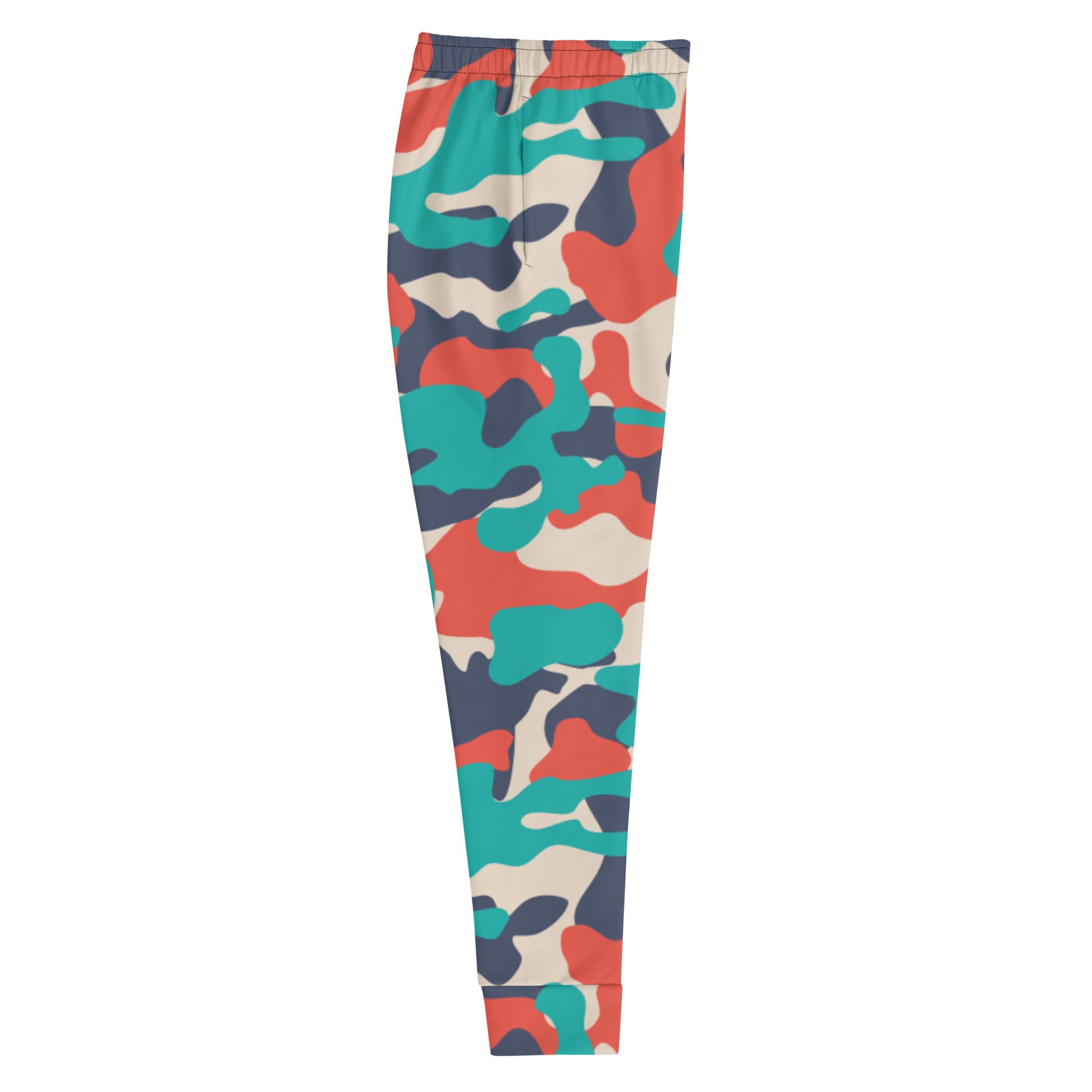 Retro mint and red camouflage Women's Joggers - Sport Finesse