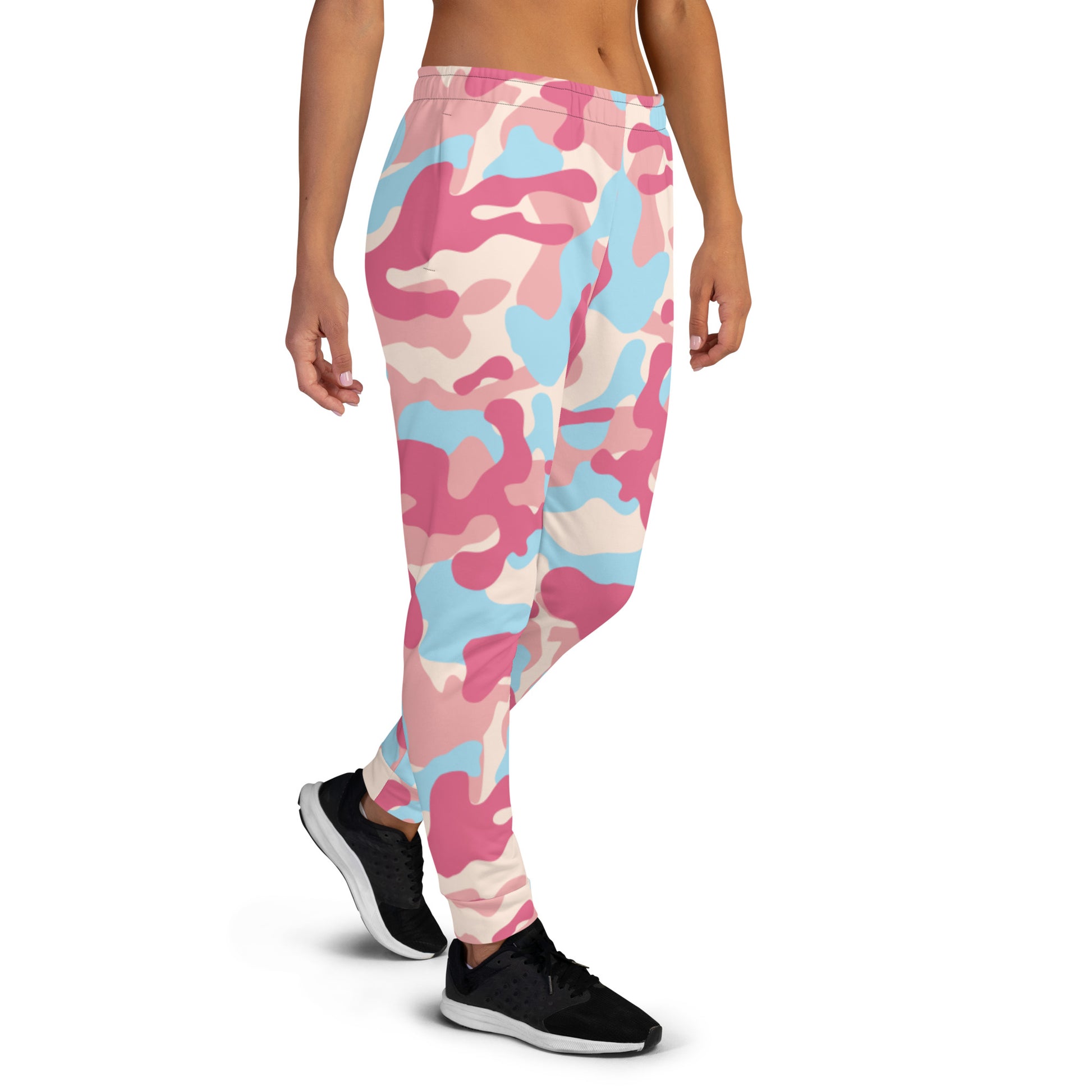 Pink retro camouflage Women's Joggers - Sport Finesse