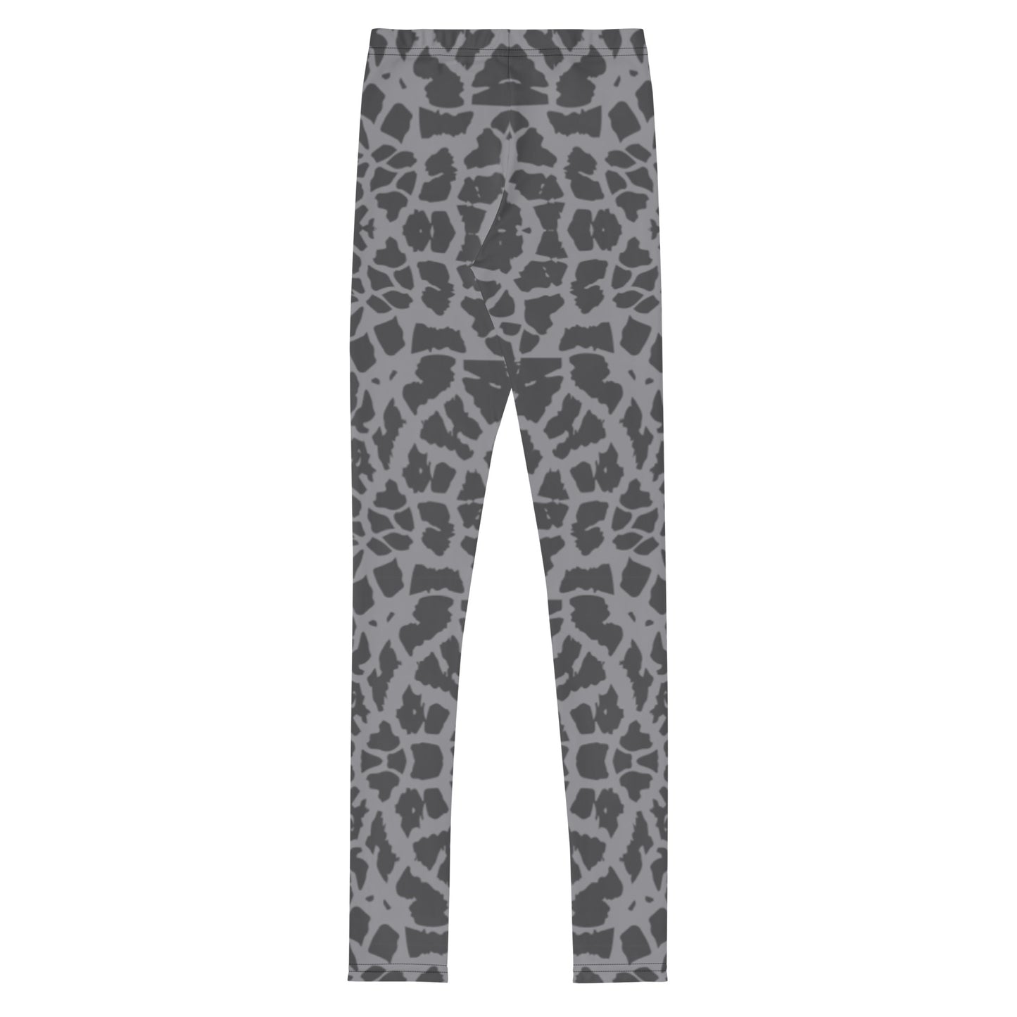 Trendy Giraffe Skin Youth Leggings (Grey & Brown) - Sport Finesse
