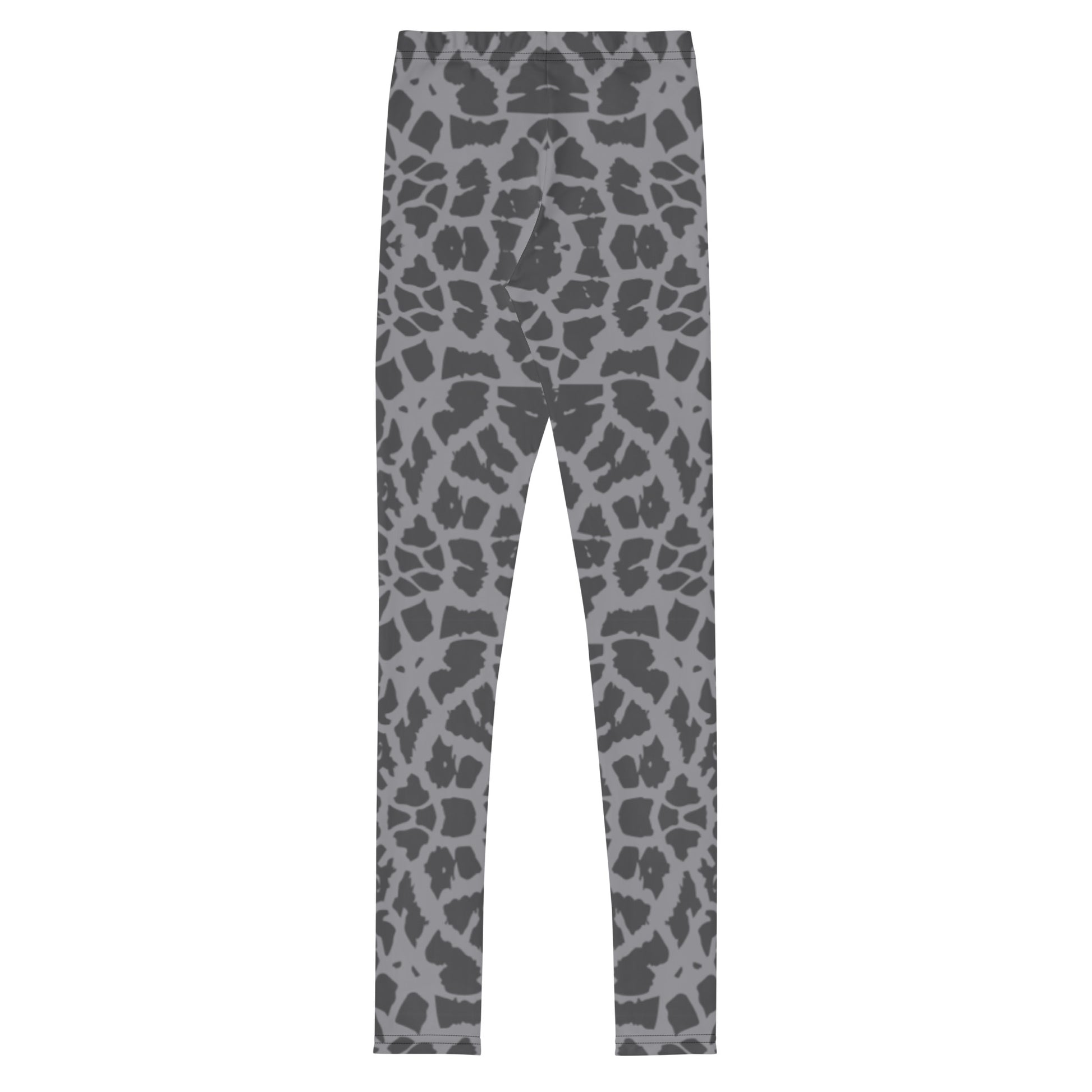Trendy Giraffe Skin Youth Leggings (Grey & Brown) - Sport Finesse
