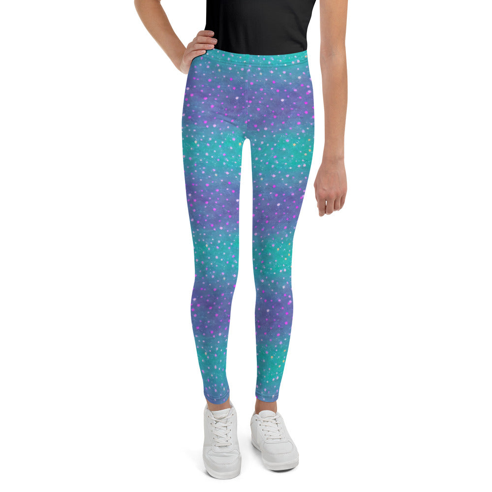 Mermaid Tail Ombre Pastel Youth Leggings - 8 - Sport Finesse