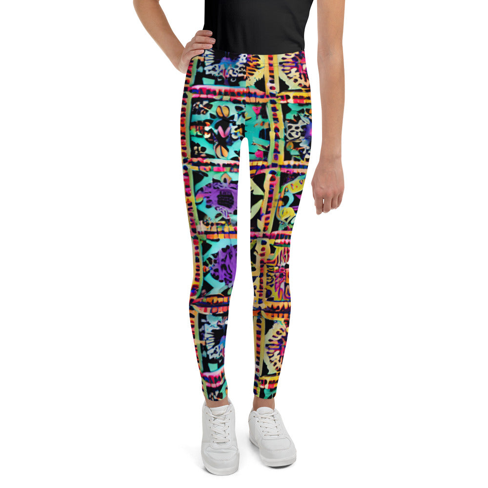 African Woman Dances Youth Leggings - 8 - Sport Finesse