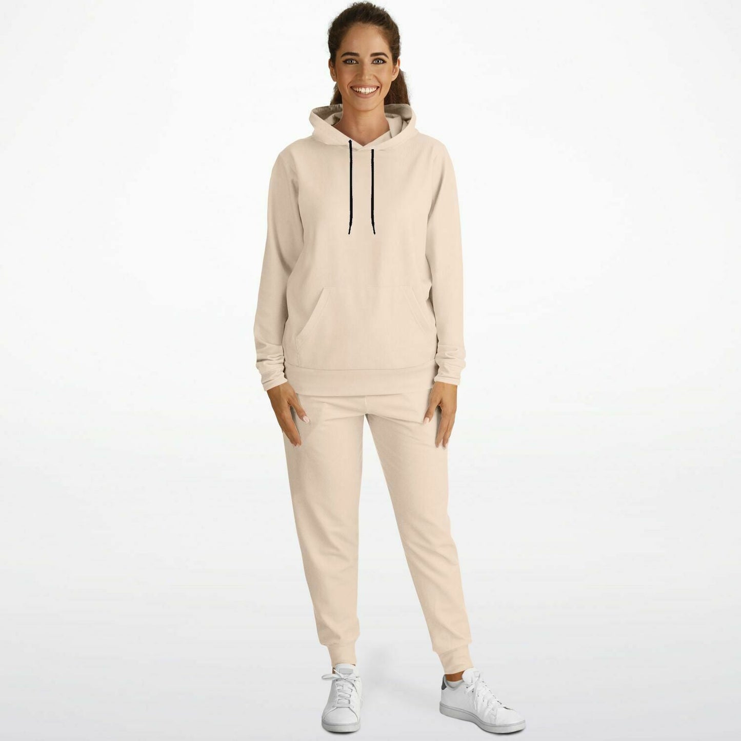 Pale Orange Women's Hoodie and Jogger Set - Sport Finesse