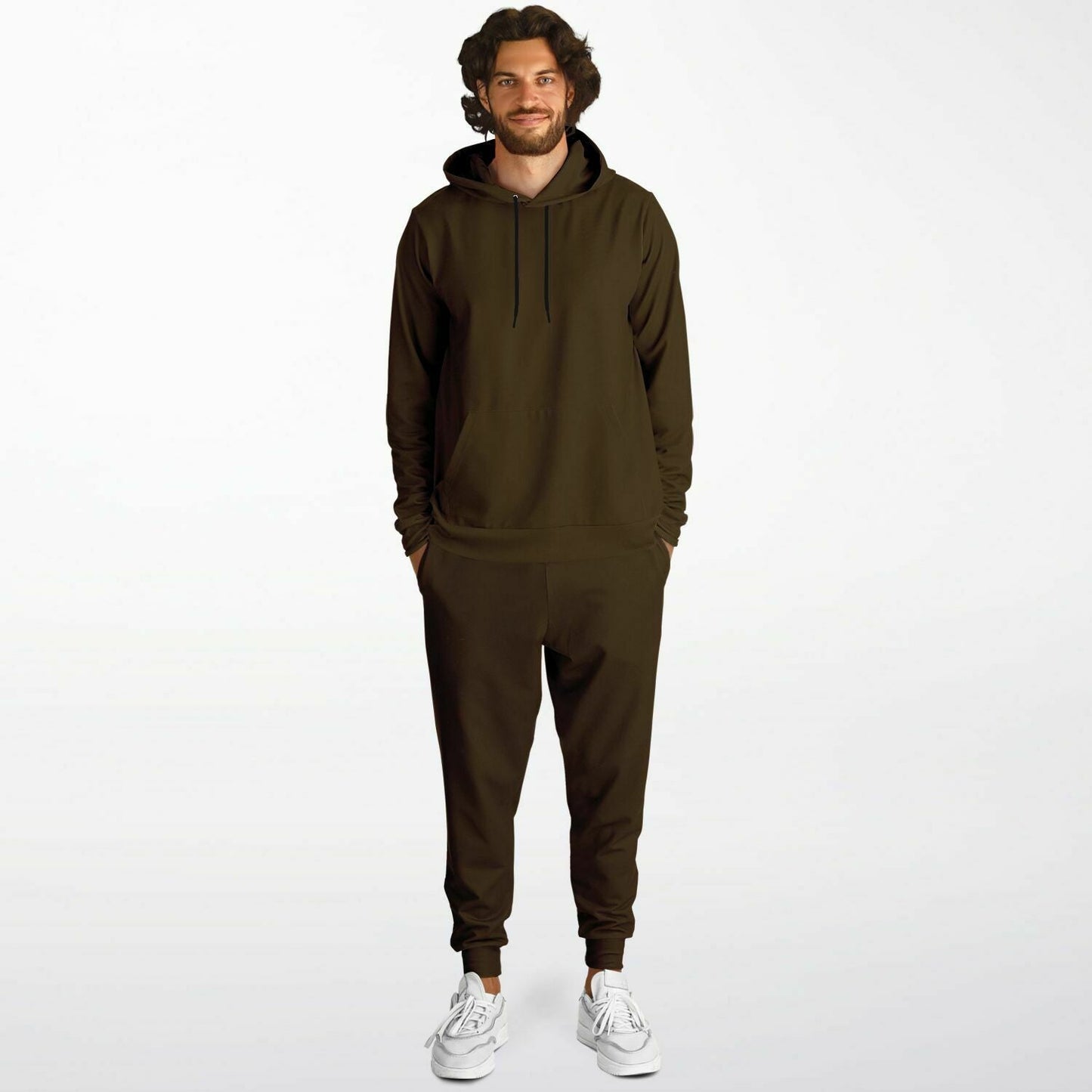 Coffee Men's Hoodie and Jogger Set - Sport Finesse