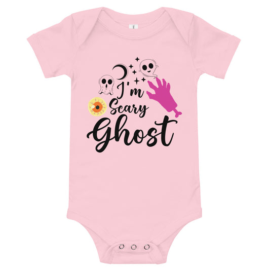 I'm Scary Ghost Baby Onesie - Pink / 3-6m - Sport Finesse