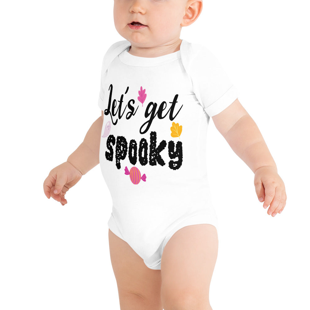 Lets Get Spooky Baby one piece - White / 3-6m - Sport Finesse